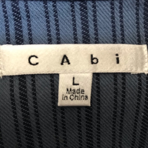 CAbi Cascade peplum striped jacket - Picture 3 of 4